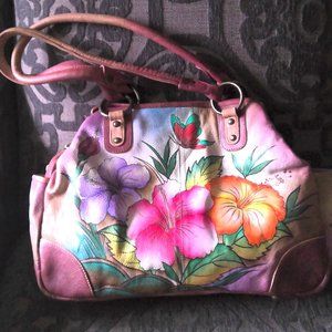 VG Hibiscus Flower Anushka Large Shoulder Bag